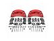 SSBC-USA B6-Brawler Rear 6-Piston Direct Fit Caliper and Semi-Metallic Brake Pad Upgrade Kit; Red Calipers (07-20 4WD Yukon)