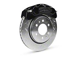 SSBC-USA B8-Brawler Front 8-Piston Direct Fit Caliper and Semi-Metallic Brake Pad Upgrade Kit with Dimple Drilled/Slotted Rotors; Black Calipers (07-20 4WD Yukon)