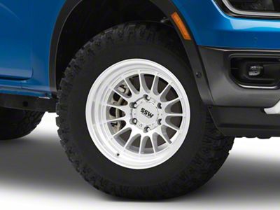 SSW Off-Road Wheels Dakar Machined Silver 6-Lug Wheel; 17x9; -25mm Offset (24-25 Ranger)