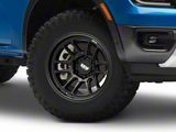 SSW Off-Road Wheels Raptor Matte Black 6-Lug Wheel; 17x9; -12mm Offset (24-26 Ranger)