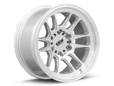 SSW Off-Road Wheels Raptor Machined Silver 6-Lug Wheel; 17x9; -12mm Offset (23-26 Canyon)