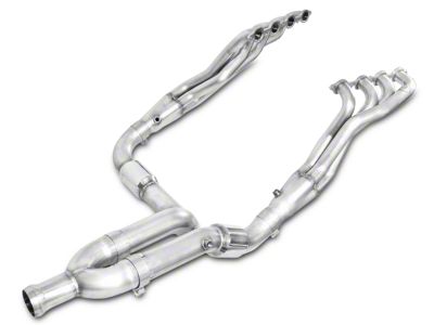 Stainless Works 1-7/8-Inch Headers with Catted Y-Pipe; Factory Connect (07-13 5.3L Silverado 1500)