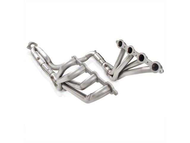 Stainless Works 1-3/4-Inch Headers with Catted Y-Pipe; Factory Connect (03-06 2WD 4.8L, 5.3L Silverado 1500)