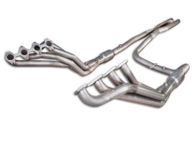 Stainless Works 1-3/4-Inch Long Tube Headers with Catted X-Pipe; Performance Connect (04-08 5.4L F-150)