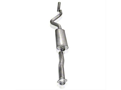 Stainless Works S-Tube Turbo Single Exhaust System with Polished Tip; Factory Connect; Rear Exit (07-09 4.8L Yukon)