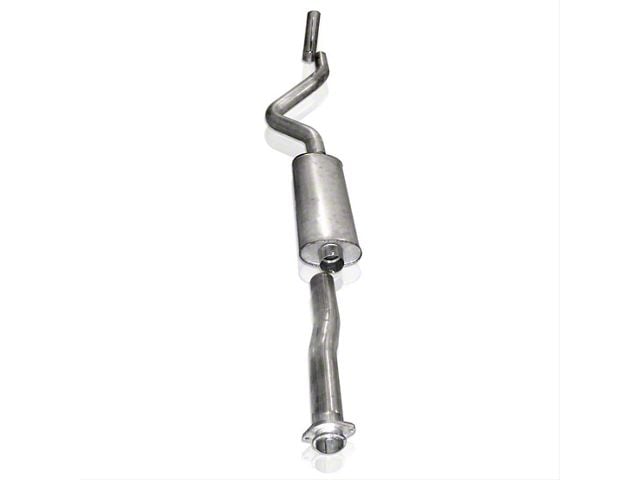 Stainless Works S-Tube Turbo Single Exhaust System with Polished Tips; Factory Connect; Rear Exit (07-14 4.8L Yukon)