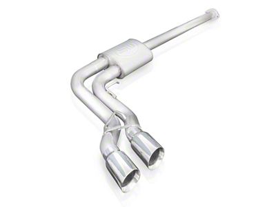 Stainless Works Redline Series Dual Exhaust System with Polished Tips; Middle Side Exit (21-25 5.0L F-150, Excluding Tremor)