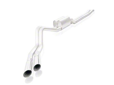 Stainless Works Redline Series Dual Exhaust System with Polished Tips; Performance Connect; Same Side Exit (15-20 5.0L F-150 SuperCab, SuperCrew)