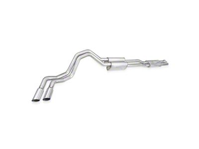 Stainless Works Redline Series Dual Exhaust System with Polished Tips; Same Side Exit (20-22 7.3L F-250 Super Duty)