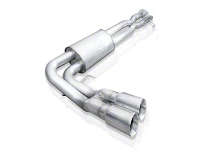 Stainless Works Lightning Style Dual Exhaust System; Middle Side Exit (17-22 6.2L F-350 Super Duty)