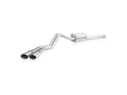 Stainless Works Redline Series Dual Exhaust System with Polished Tips; Same Side Exit (20-26 6.6L Gas Silverado 3500 HD)
