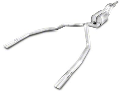Stainless Works S-Tube Turbo Dual Exhaust System; Factory Connect; Rear Exit (10-14 6.2L F-150 Raptor)