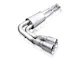 Stainless Works Lightning Style Dual Exhaust System; Middle Side Exit (17-22 6.2L F-250 Super Duty)