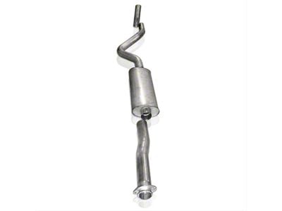 Stainless Works S-Tube Turbo Single Exhaust System with Polished Tip; Factory Connect; Rear Exit (07-09 6.2L Tahoe)