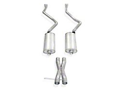 Stainless Works Turbo Chambered Dual Exhaust System with Polished Tips; Performance Connect; Rear Exit (07-14 5.3L Tahoe w/ Long Tube Headers)
