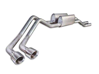 Stainless Works Turbo Chambered Dual Exhaust System; Factory Connect; Same Side Exit (04-08 5.4L F-150)