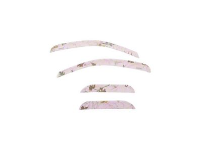 Tape-Onz Sidewind Deflectors; Front and Rear; Realtree Extra Pink (17-22 F-350 Super Duty SuperCrew)