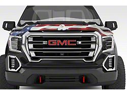 Vigilante Premium Hood Protector; American Flag with Eagle (99-02 Silverado 1500)