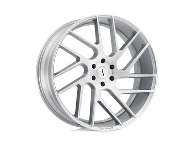Status Juggernaut Silver with Brushed Machined Face 6-Lug Wheel; 22x9.5; 30mm Offset (04-08 F-150)