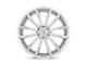 Status Mastadon Silver with Brushed Machined Face 6-Lug Wheel; 20x9; 15mm Offset (07-13 Silverado 1500)