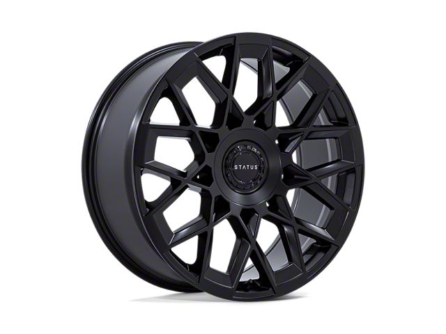 Status Matrix Matte Black 6-Lug Wheel; 24x10; 30mm Offset (07-14 Yukon)