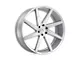 Status Brute Silver with Brushed Machined Face 6-Lug Wheel; 26x10; 15mm Offset (99-06 Sierra 1500)