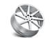Status Brute Silver with Brushed Machined Face 5-Lug Wheel; 24x9.5; 15mm Offset (02-08 RAM 1500, Excluding Mega Cab)