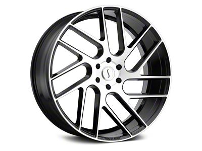Status Juggernaut Gloss Black with Machined 6-Lug Wheel; 22x9.5; 15mm Offset (19-25 RAM 1500)