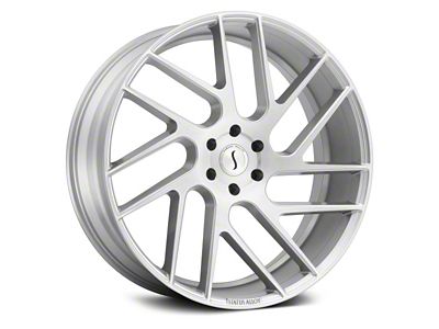 Status Juggernaut Silver with Brushed Machined 6-Lug Wheel; 24x9.5; 15mm Offset (19-23 Ranger)