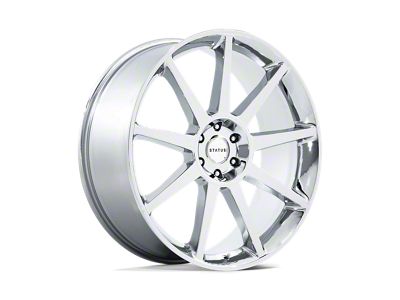 Status Mammoth Chrome 6-Lug Wheel; 22x9.5; 25mm Offset (19-25 Sierra 1500)