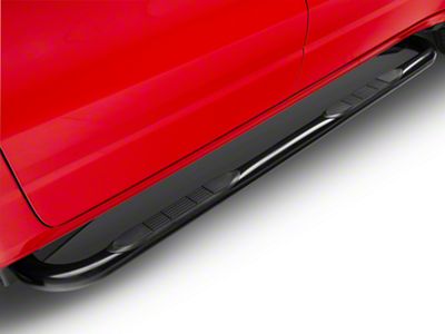 3-Inch Round Side Step Bars; Black (19-25 RAM 1500 Crew Cab)