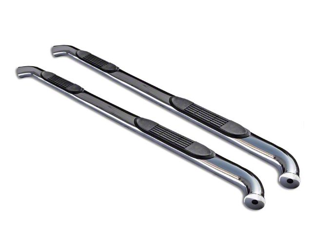 3-Inch Round Side Step Bars; Stainless Steel (19-24 RAM 1500 Crew Cab)