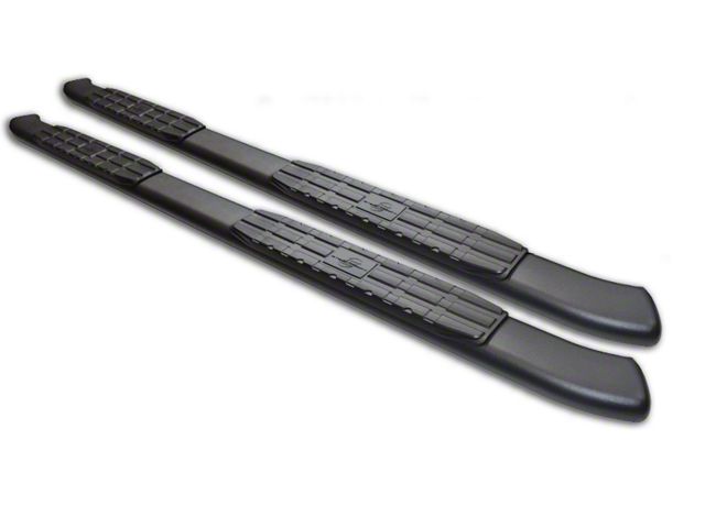 4X Series 4-Inch Oval Side Step Bars; All Stainless Steel (09-14 F-150 SuperCab, SuperCrew)