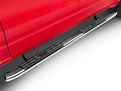 4X Series 4-Inch Oval Side Step Bars; Stainless Steel (19-25 RAM 1500 Crew Cab)