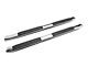 4X Series 4-Inch Oval Side Step Bars; Rocker Mount; Stainless Steel (14-18 Silverado 1500 Double Cab, Crew Cab)