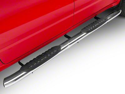 5-Inch Premium Oval Side Step Bars; Stainless Steel (19-25 RAM 1500 Crew Cab)