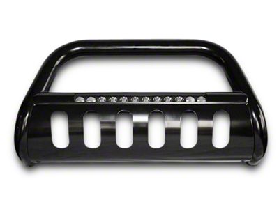 Bull Bar with 20-Inch LED Light Bar; Semi-Gloss Black (07-13 Sierra 1500)
