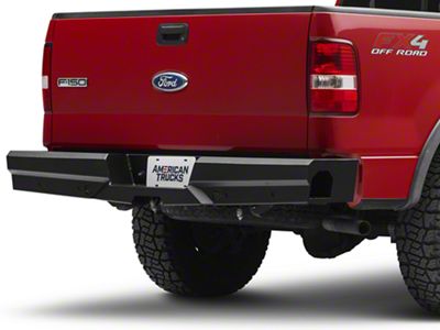 Elevation Rear Bumper; Fine Textured Black (06-14 F-150)