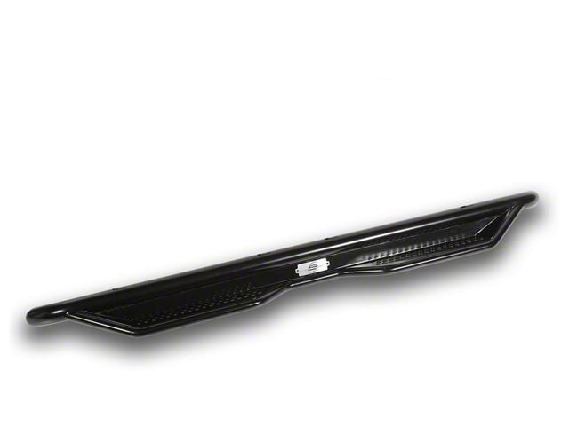 HD Side Step Bars; Textured Black (07-13 Sierra 1500 Extended Cab, Crew Cab)