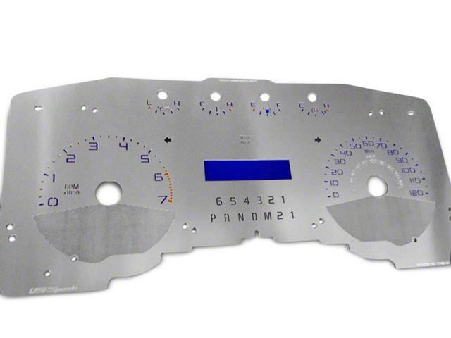 US Speedo Stainless Edition Gauge Face; MPH; Red (11-14 F-150 FX4, XLT w/ SelectShift)
