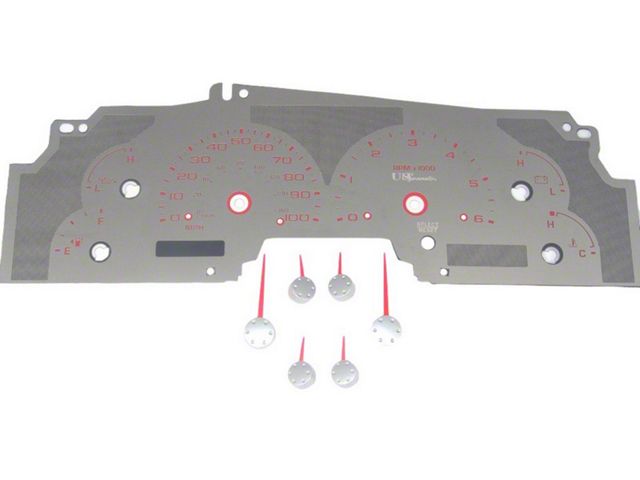 US Speedo Stainless Edition Gauge Face; MPH; Red (99-03 F-150)