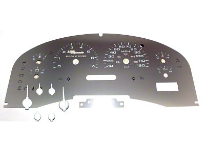 US Speedo Stainless Edition Gauge Face; MPH; White (04-08 F-150 XLT)