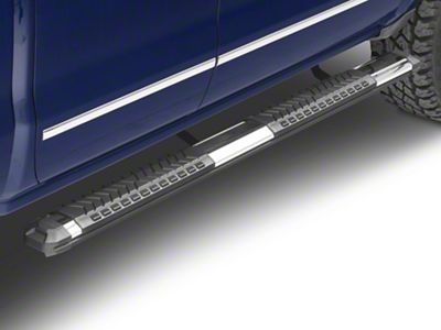 STX400 Running Boards; Rocker Mount; Stainless Steel (14-18 Silverado 1500 Double Cab, Crew Cab)
