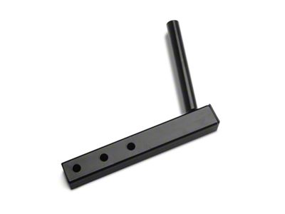 Steinjager Hitch Mounted Single Flag Holder; Black (Universal; Some Adaptation May Be Required)