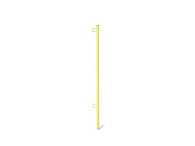 Steinjager 3.80-Foot Flag Pole Kit; Lemon Peel (Universal; Some Adaptation May Be Required)
