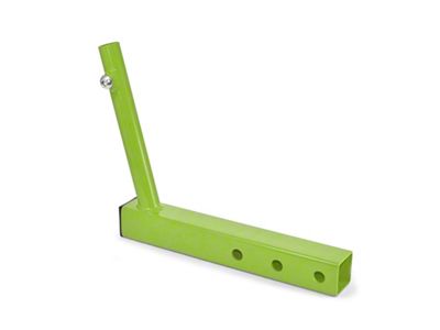 Steinjager Hitch Mounted Single Flag Holder; Gecko Green (Universal; Some Adaptation May Be Required)