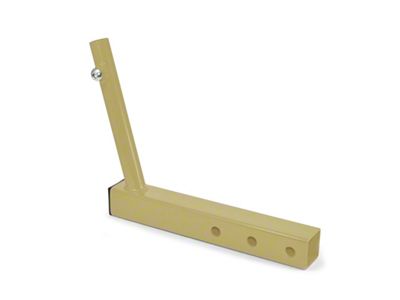 Steinjager Hitch Mounted Single Flag Holder; Military Beige (Universal; Some Adaptation May Be Required)