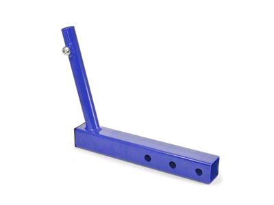 Steinjager Hitch Mounted Single Flag Holder; Southwest Blue (Universal; Some Adaptation May Be Required)