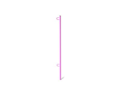 Steinjager 3.80-Foot Flag Pole Kit; Pinky (Universal; Some Adaptation May Be Required)