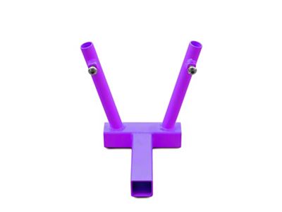 Steinjager Hitch Mounted Dual Flag Holder; Sinbad Purple (Universal; Some Adaptation May Be Required)